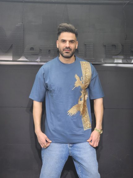 تیشرت گلدوزی طرح پرنده